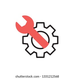 maintenance icon vector modern style design