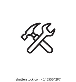 maintenance icon vector symbol template
