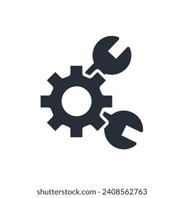 maintenance icon. vector.Editable stroke.linear style sign for use web design,logo.Symbol illustration.