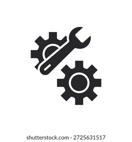 maintenance icons outline and Flat Style,transparent background.