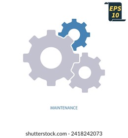 maintenance icons  symbol vector elements for infographic web