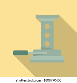 Maintenance jack-screw icon. Flat illustration of maintenance jack-screw vector icon for web design