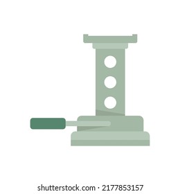 Maintenance jack-screw icon. Flat illustration of maintenance jack-screw vector icon isolated on white background