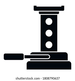 Maintenance jack-screw icon. Simple illustration of maintenance jack-screw vector icon for web design isolated on white background