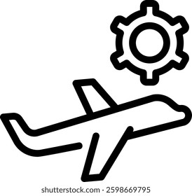 maintenance line icon illustration vector