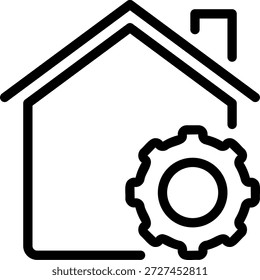 Icono de línea de mantenimiento Ilustración Vector