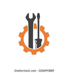 Maintenance logo icon vector flat design template