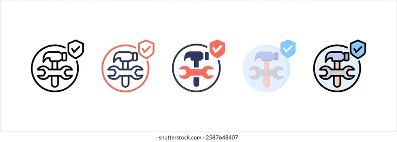 Maintenance Multi Style Icon Set