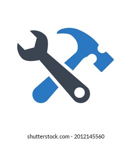 Opciones de mantenimiento icono.spanner,industria (ilustración vectorial)