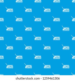 Maintenance pattern vector seamless blue repeat for any use