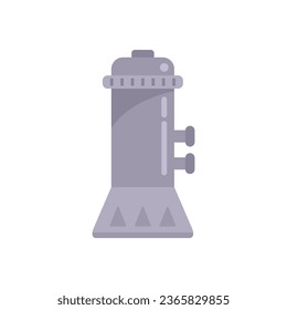 Maintenance pool pump icon flat vector. Water equipment. Outdoor swim isolated
