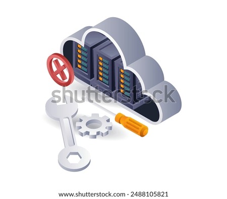 Maintenance to repair cloud server damage