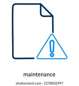Instandhaltungs- und Reparatursymbolkonzept