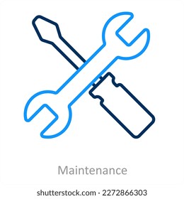 maintenance and service icon concept