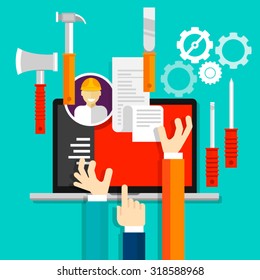 maintenance services tools icon technical industry