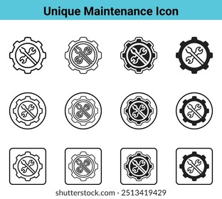 Maintenance and setup line icons collection. Operation, gear, processing, tools icons. UI icon set. Thin outline icons pack. Vector illustration.