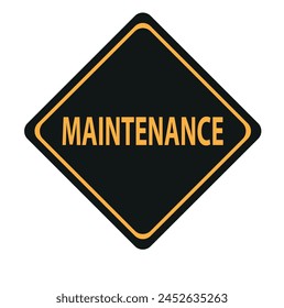 maintenance sign vector icon on white background