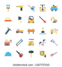 
Maintenance and Site Tools Flat Icons Pack 
