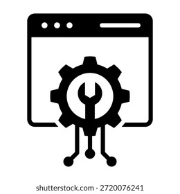 Vektorgrafik für das Design des Wartungs-Support-Symbols