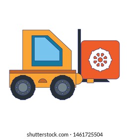 maintenance support technology web gears engineer support cartoon vector illustration graphic design