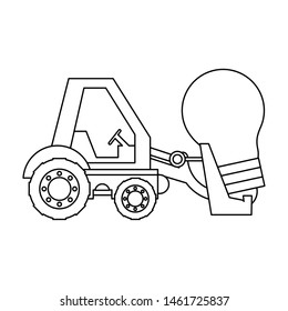 maintenance support technology web idea constructiion cartoon vector illustration graphic design