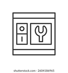 Maintenance Switch Board Icon Sign Symbol