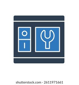 Maintenance Switch Board Icon Sign Symbol