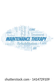 Maintenance Therapy word cloud. Wordcloud made with text only.