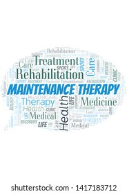 Maintenance Therapy word cloud. Wordcloud made with text only.