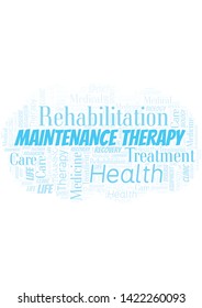 Maintenance Therapy word cloud. Wordcloud made with text only.