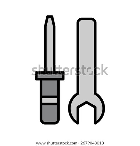 Maintenance Tool lineal color icon vector collection