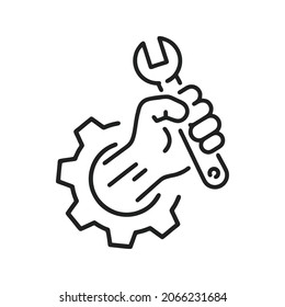 Maintenance Tools Icon. Mechanic Vector