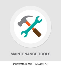 maintenance tools icon. vector repair tools, industry service tools