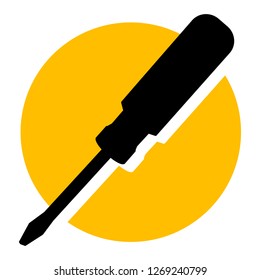 Maintenance Tools Screwdriver Icon  - Illustration as EPS 10 File