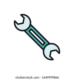 Maintenance Vector Filled Outline Icon. illustration Style 