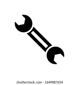 Maintenance Vector Glyph Style Illustration. EPS 10