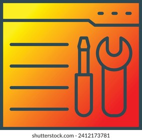 Maintenance vector icon. Can be used for printing, mobile and web applications.