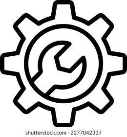 Ilustración de diseño de iconos del vector de mantenimiento