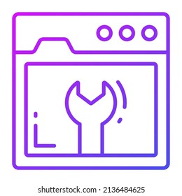 Wartungsvektorsymbol. Illustration für Grafik und Web Design.