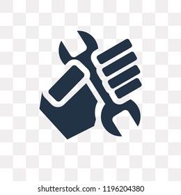 Maintenance vector icon isolated on transparent background, Maintenance transparency concept can be used web and mobile