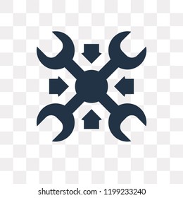 Maintenance vector icon isolated on transparent background, Maintenance transparency concept can be used web and mobile