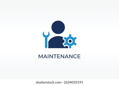 Vetor de MANUTENÇÃO, ícone ou logotipo sinal símbolo isolado ilustração