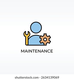 Maintenance Vector, Icon Or Logo Sign Isolated Symbol Illustration