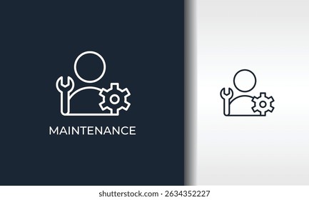 Ilustración De Símbolo Aislado De Vector, Icono O Logotipo De Mantenimiento