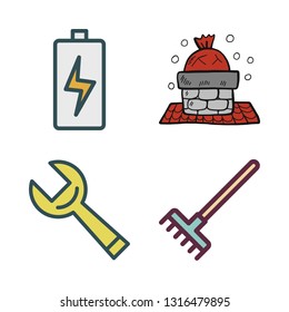 maintenance vector icon set
