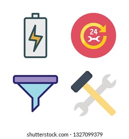 maintenance vector icon set