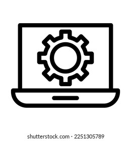 Maintenance Vector Line Icon Design