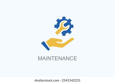 Ilustração Do Símbolo Do Vetor Ou Sinal De Logotipo De Manutenção