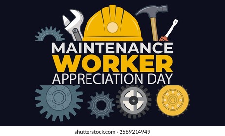 Maintenance Worker Appreciation Day Banner, Honoring Essential Workers