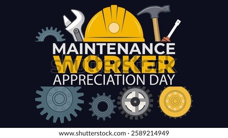 Maintenance Worker Appreciation Day Banner, Honoring Essential Workers
